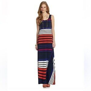 Calvin Klein Striped Maxi Dress Size 4